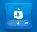 PlayStation Network Card USD 4 Gift Card US