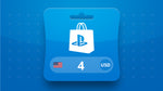 PlayStation Network Card USD 4 Gift Card US
