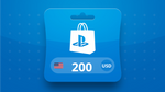 PlayStation Network Card USD 200 Gift Card US