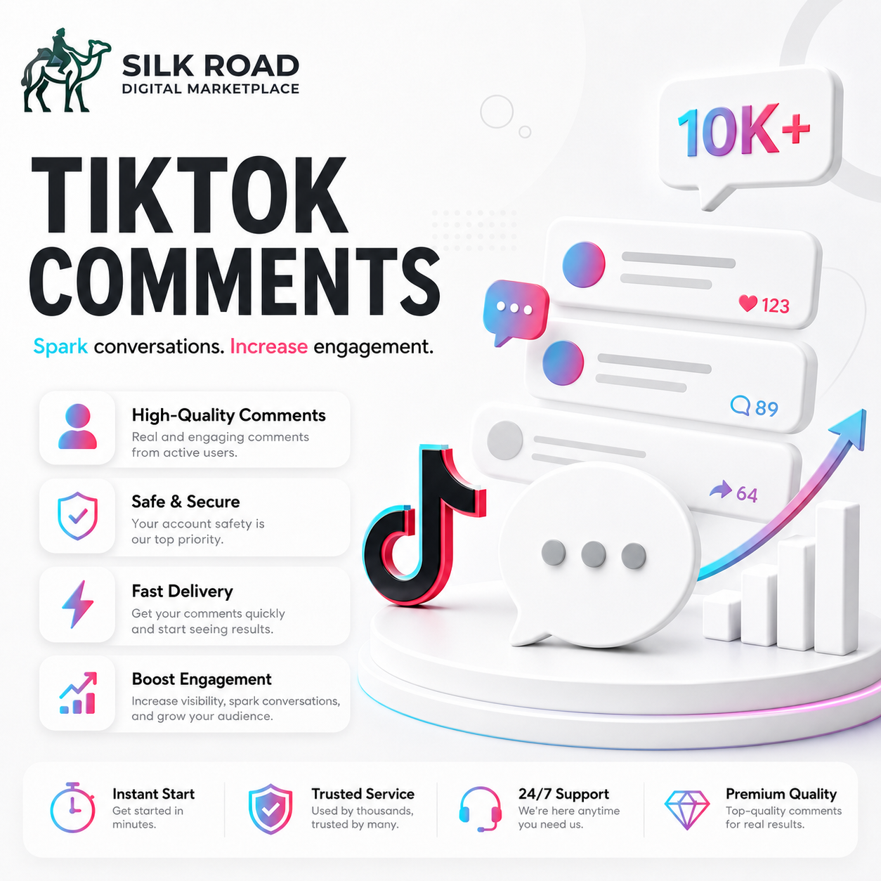 TikTok 🇩🇪🇬🇧🇫🇷🇸🇦 Comment Support
