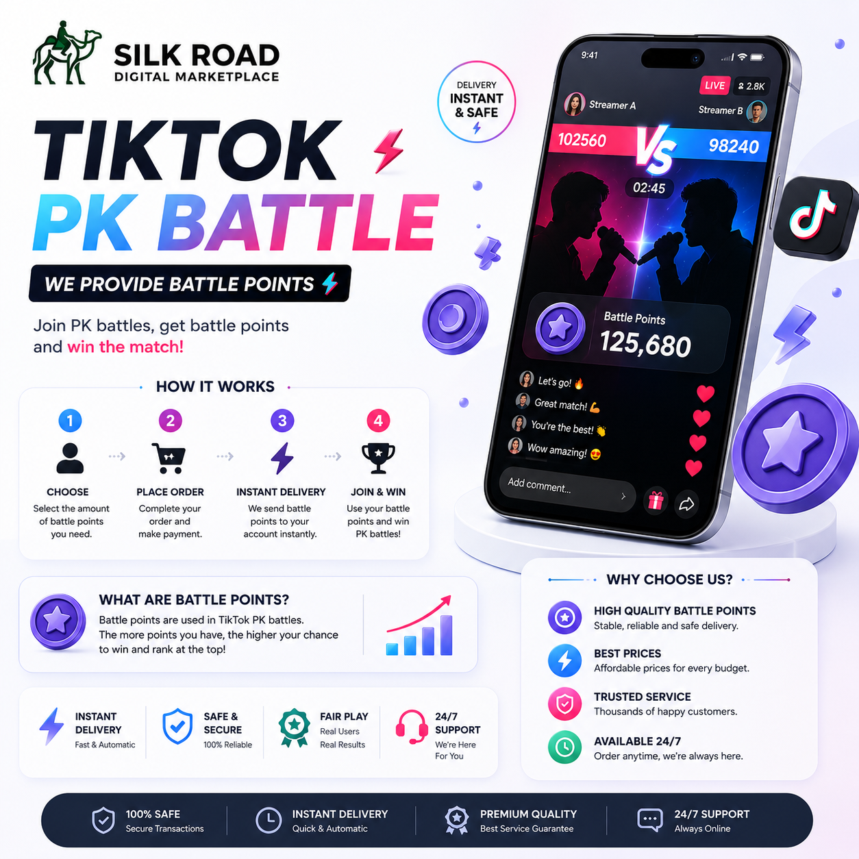 TikTok LIVE PK ⚔️ Battle Points Support