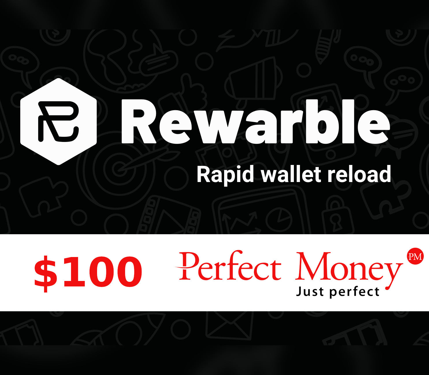 Rewarble Perfect Money $100 Gift Card US